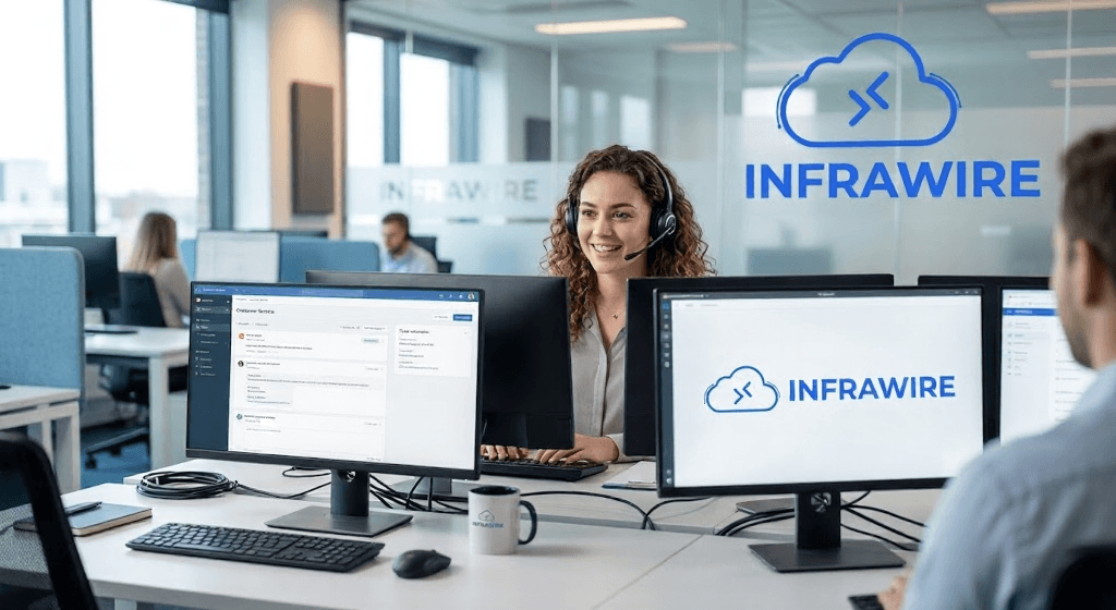 Équipe support Infrawire à votre écoute 24/7